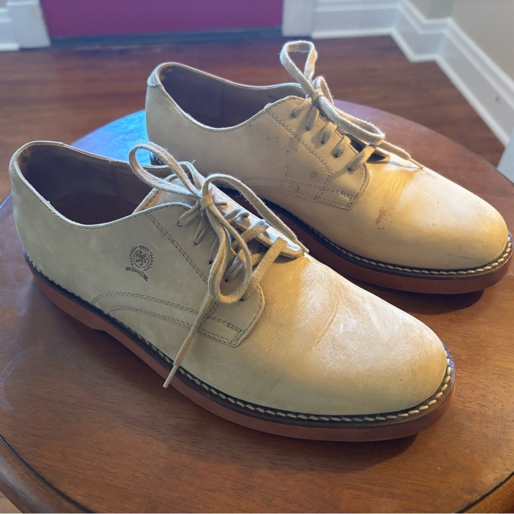 Tommy Hilfiger Tan Leather Oxfords
